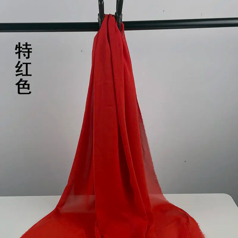 100D CHIFFON FABRIC BY THE METER - Soft Woven Sheer, 55 Colors - Make It Yours