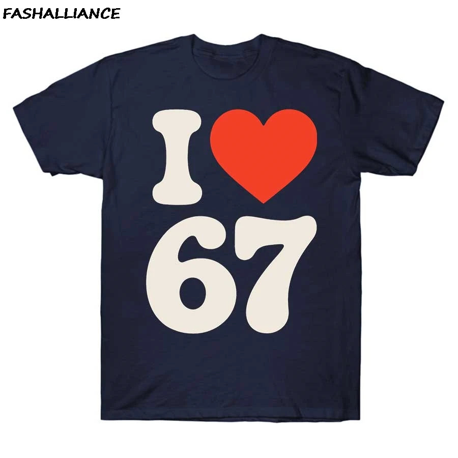 Six seven 67 meme T shirt for Men Women Hiphop Streetwear Short sleeve Tops 100% Cotton T-Shirt J1
