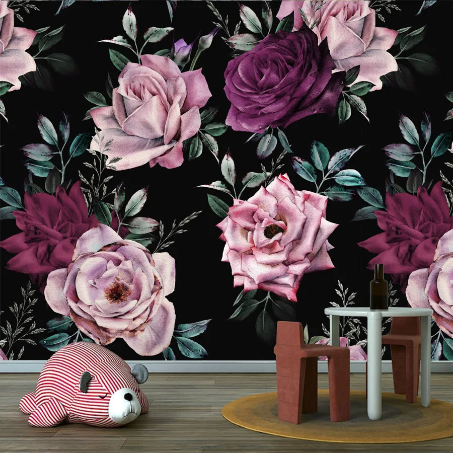 Custom Floral Photo Wallpaper – Peel & Stick or Non-Woven