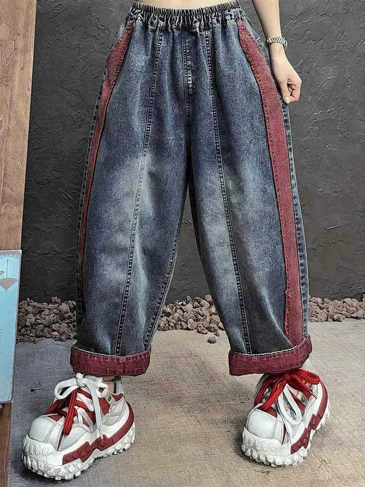 Vintage Patchwork Harem Jeans