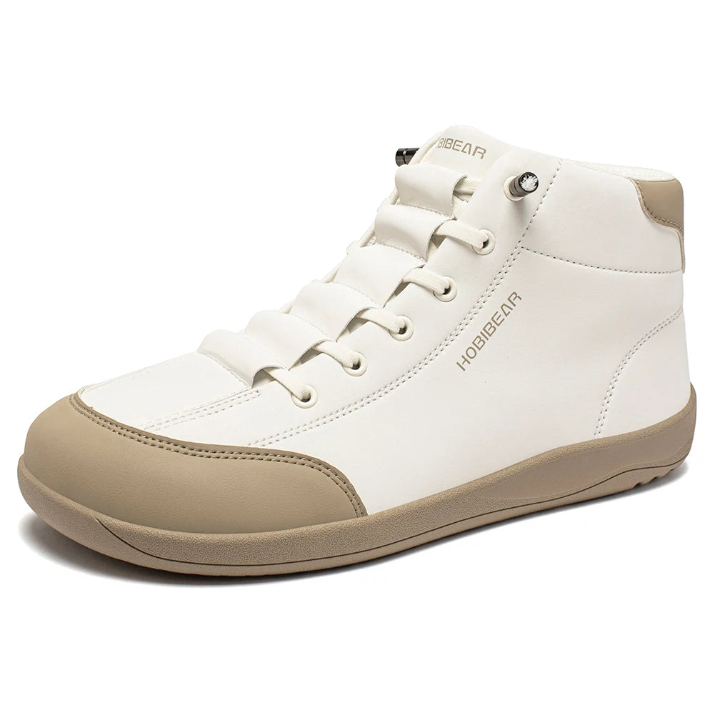 HOBIBEAR Mid Top Barefoot Shoes - Wide Toe Zero-Drop Ankle Boots Unisex