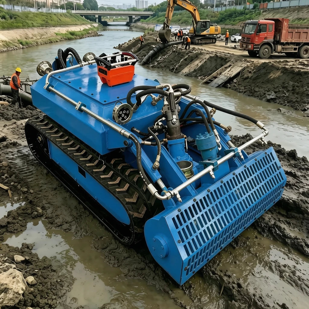UNDERWATER DREDGING ROBOT - Remote Control, 200 m³/h - Waterway Cleanup