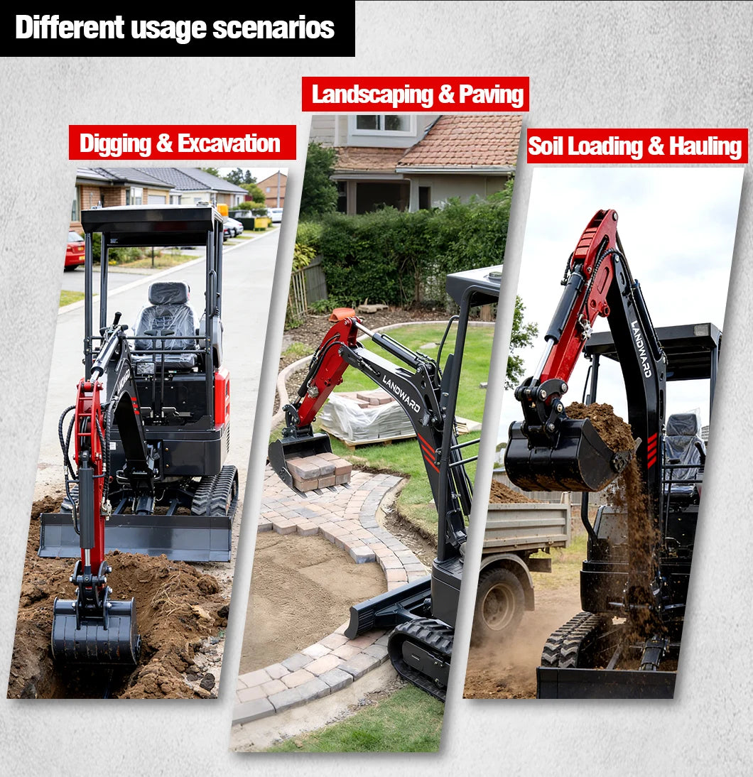 Mini Excavator - 1.2-2 Ton - Kubota Engine