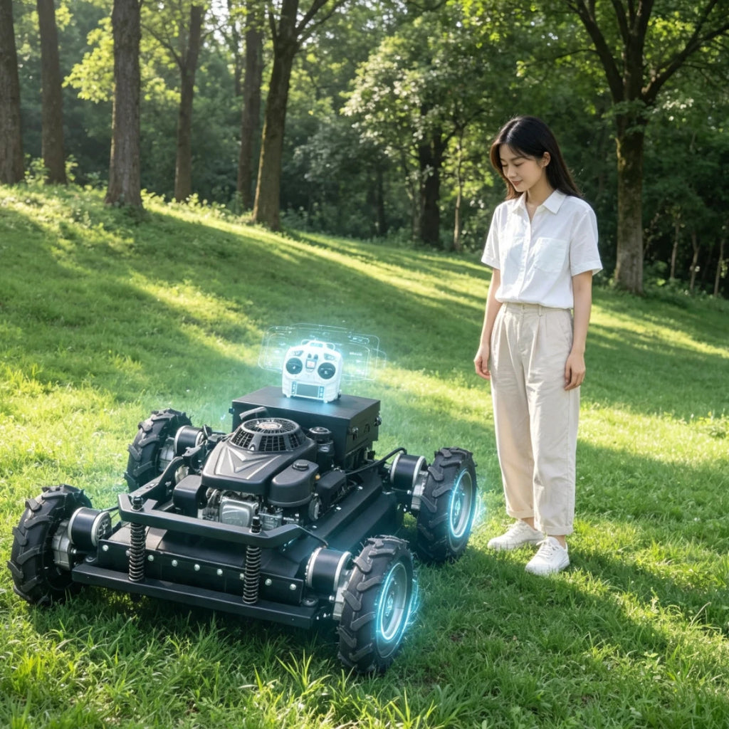 REMOTE LAWN MOWER - 7HP, 550 mm Cut - Controlled Grounds