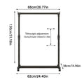 Telescopic Clothes Rack on Wheels
