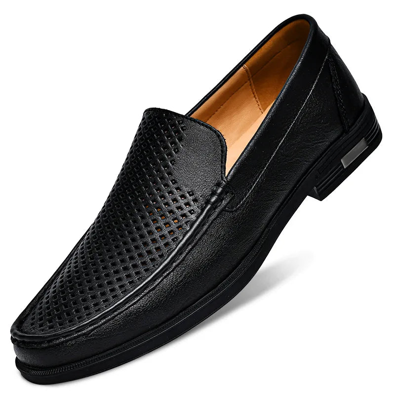 BOARDROOM - Men's Leather Slip-On Formal Dress Shoes - Office, Wedding & Beyond