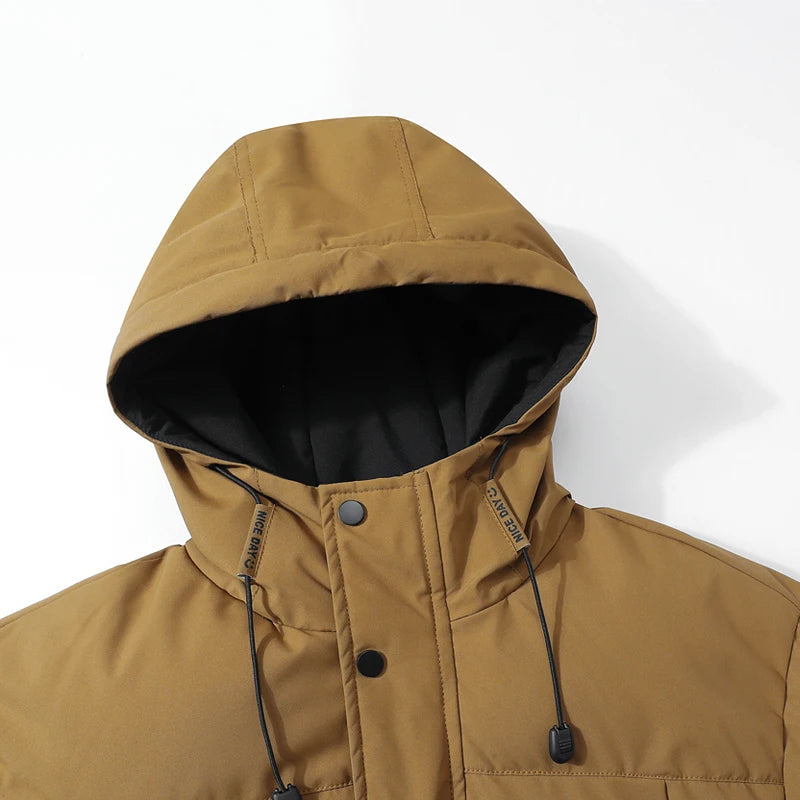 WINTER PARKA - Men's Thick Windproof Hooded Parka Coat - 4 Colors, S–6XL