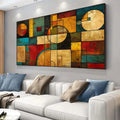Modern Frameless Canvas Art - geometric color - abstract decor
