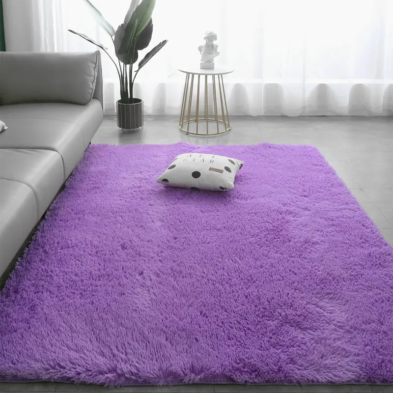 SOFT GROUND - Nordic Solid Color Carpet - Anti-Slip, Waterproof, Long Pile