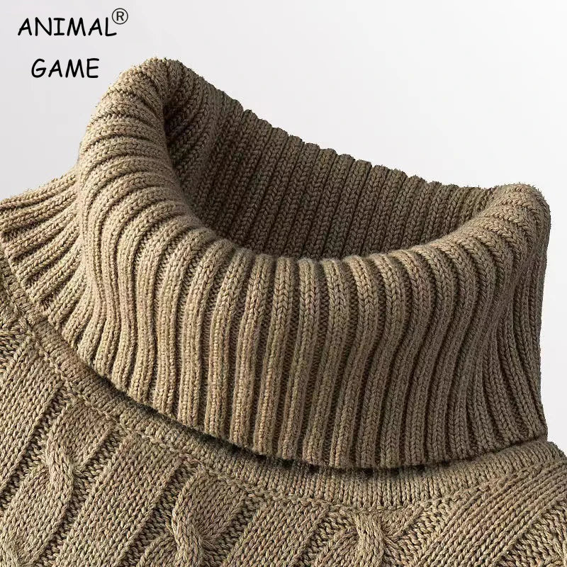 ROLL DEEP - Men's Turtleneck Knit Sweater - 10 Colors, S–3XL