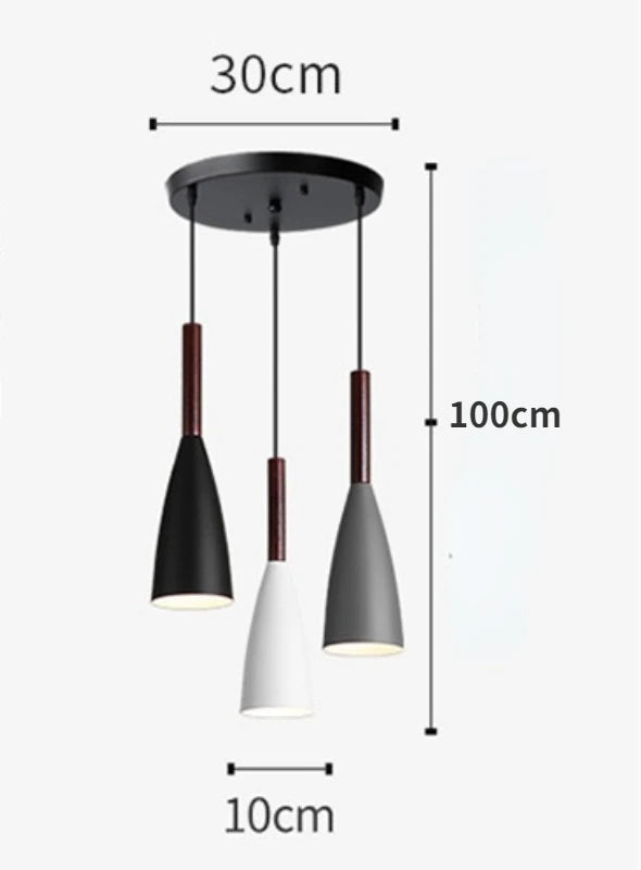 Nordic Minimalist Pendant Light – 1 or 3 Heads, E27