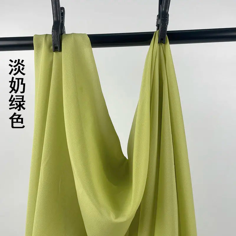 100D CHIFFON FABRIC BY THE METER - Soft Woven Sheer, 55 Colors - Make It Yours