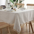 RECTANGULAR LINEN TABLECLOTH - 22 Colors, 11 Sizes - Modern Dining