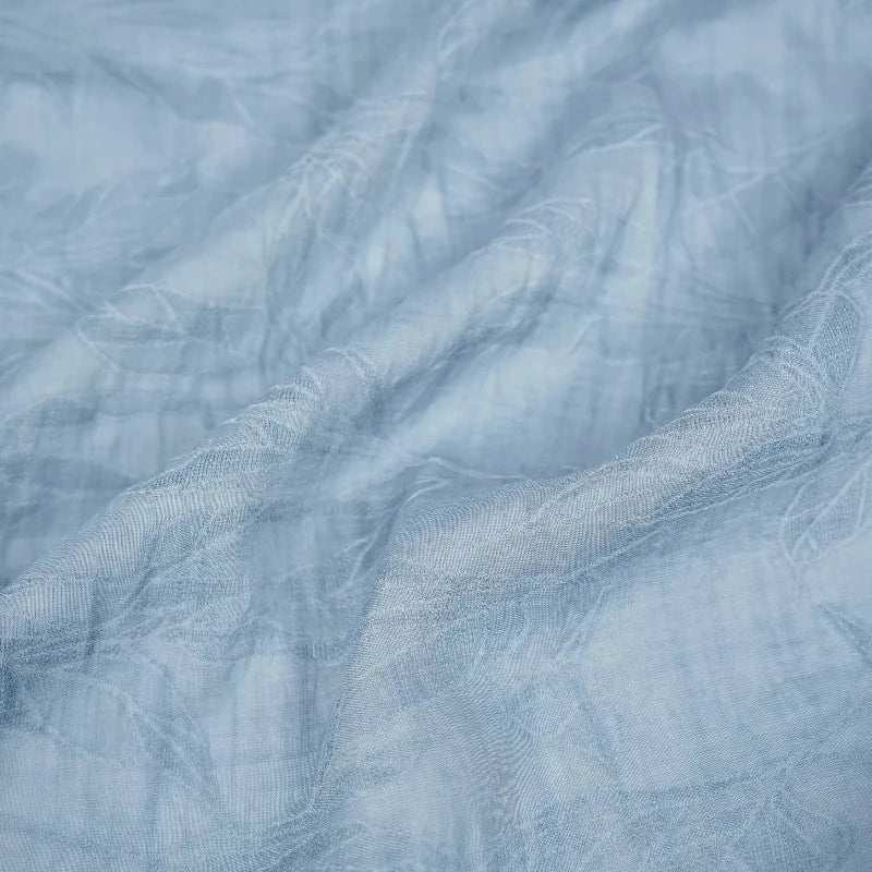 LEAF JACQUARD LYOCELL HEMP FABRIC - 30% Lyocell 70% Hemp, 144cm Wide - Fresh Structure
