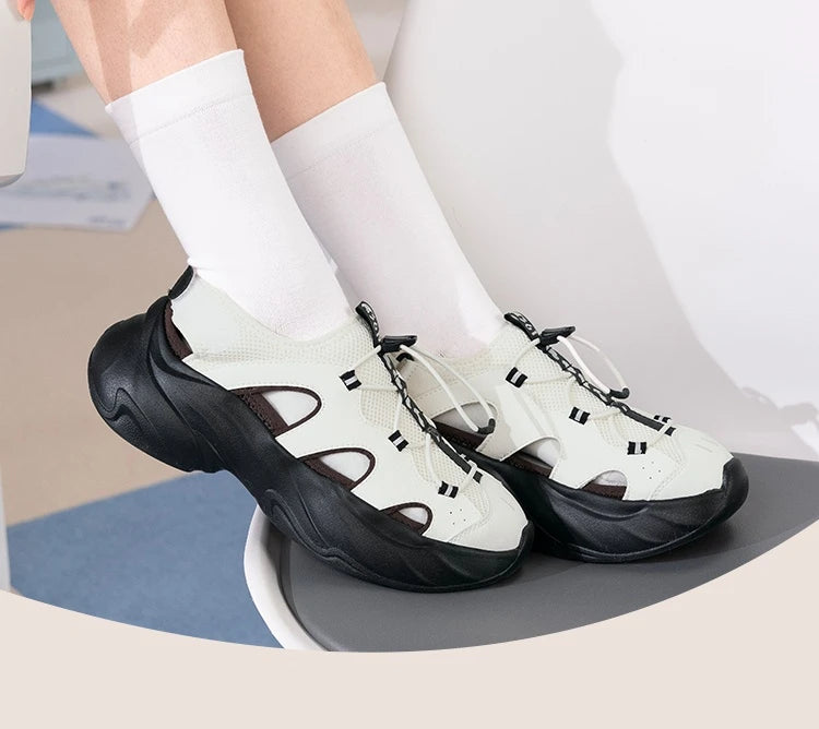361 Degrees Women's Sandals Outdoor Thick-soled Breathable Non-Slip Casual Trendy Comfortable Soft Female Slippers 682526715