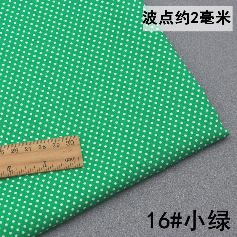 Pure Cotton Polka Dot Poplin Fabric Thin Upholstery By the Meter for Clothes Shirts Pants Skirts Dresses DIY Sewing Soft Textile