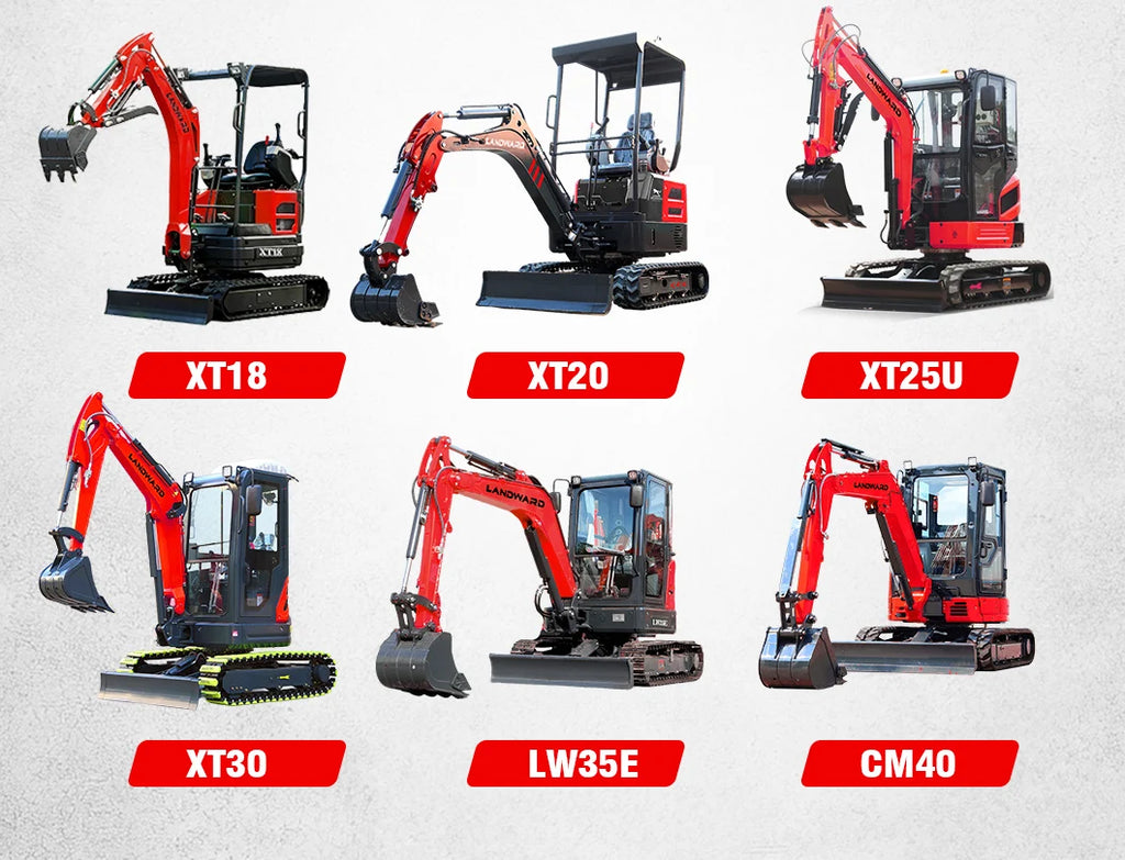 Mini Excavator - 1.2-2 Ton - Kubota Engine