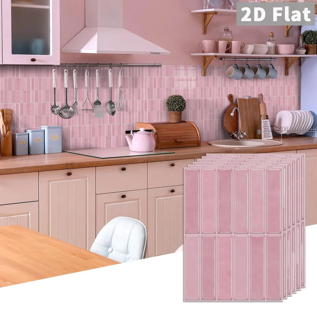PEEL & STICK TILE STICKERS - PVC - Kitchen & Backsplash Decor