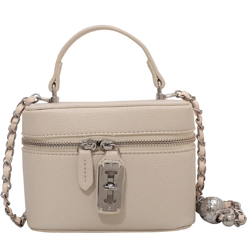 Mini Box Handbag - Chain Crossbody Shoulder Bag