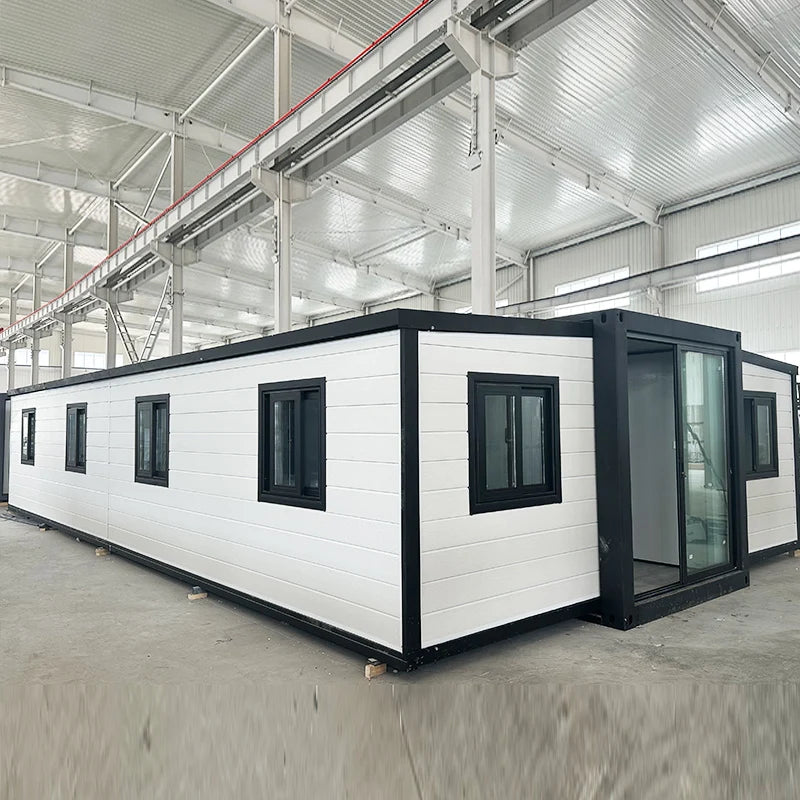 Folding Container House - Waterproof Insulated Steel Tiny Home Beach Office