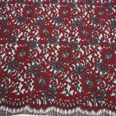 COTTON LACE FABRIC - Floral 3D Mesh, 150cm Wide - Soft Details