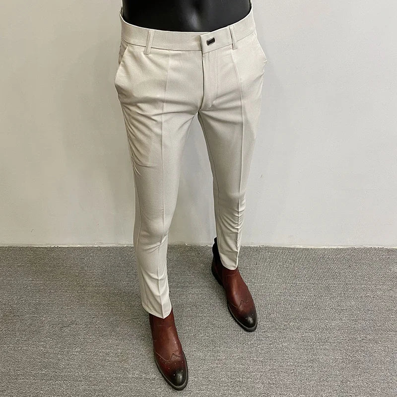 SLIM FORMAL - Men's Stretch Suit Pants - Slim Fit, 10 Colors, Sizes 28-36