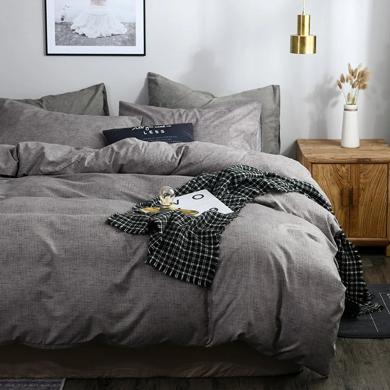 NORDIC CALM - Solid Color Duvet Cover Set - Soft, Breathable & Minimalist