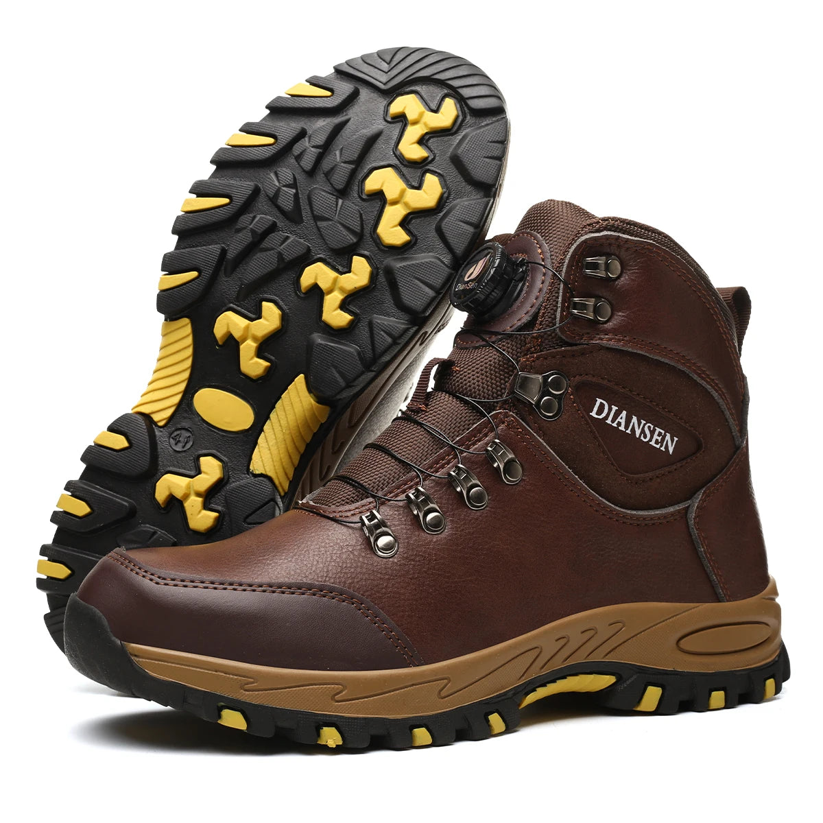 IRONGUARD - Men's Safety Work Shoes - Steel Toe, Puncture-Proof, Waterproof, Rotating Button