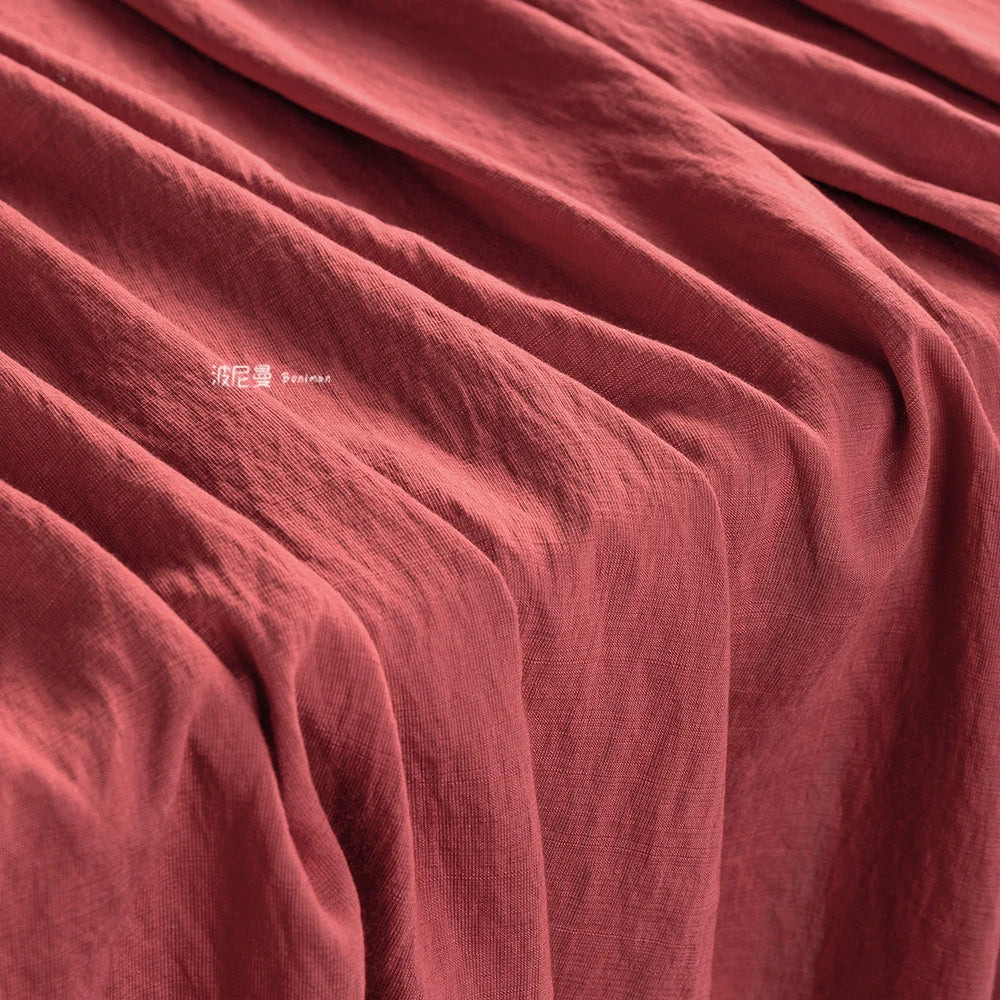 WASHED BAMBOO TEXTURE FABRIC - Soft Rayon Blend, 150cm Wide, 16 Colors - Light Touch