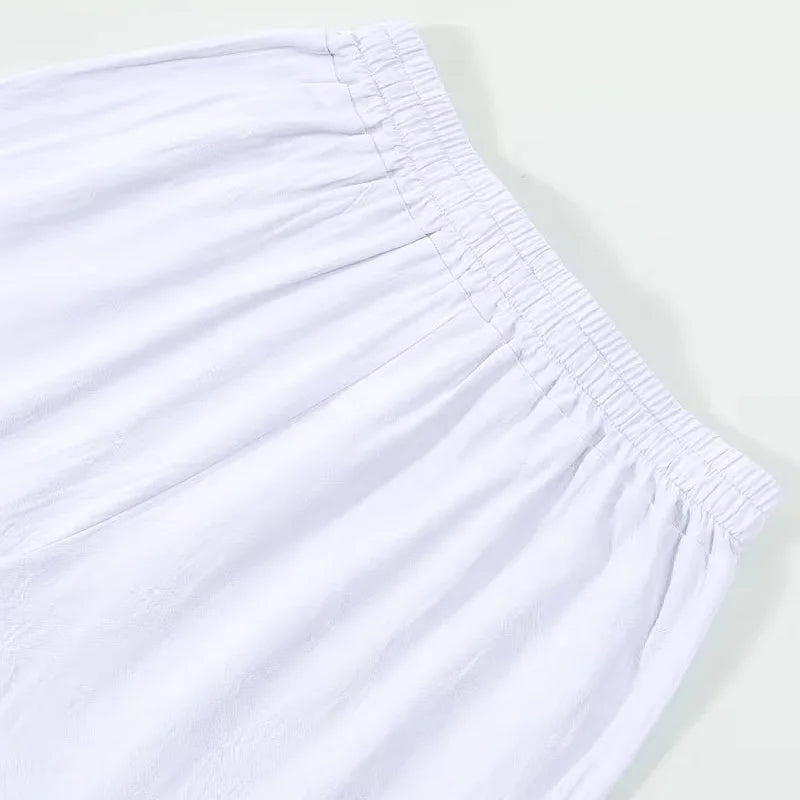 DRAWSTRING EASE - Men's Linen Pants - Breathe. Move. Repeat.