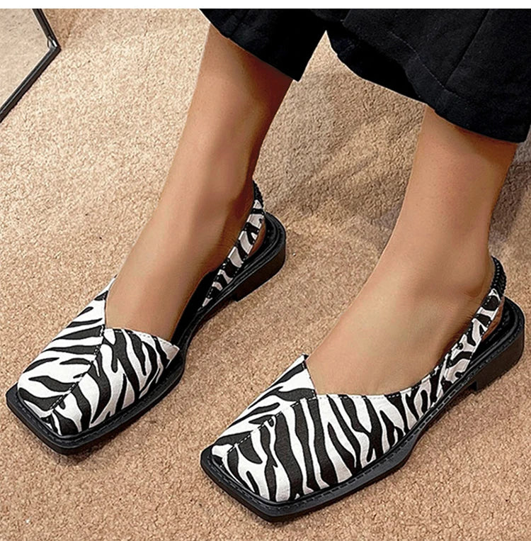 Women Sandals Elegant Women's Sandals Summer 2024 Low Heels Sandals Slip On Summer Shoes For Women Trend Heeled Sandalias Mujer