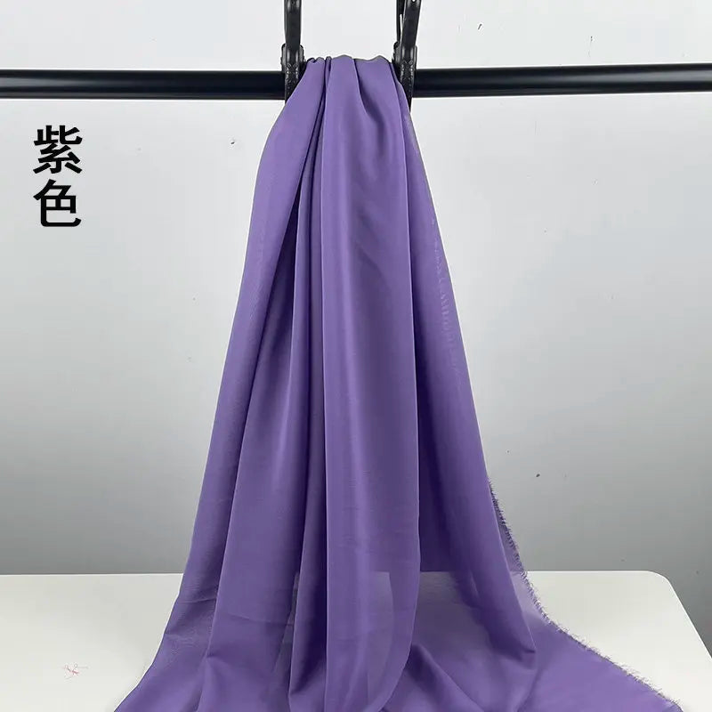 100D CHIFFON FABRIC BY THE METER - Soft Woven Sheer, 55 Colors - Make It Yours
