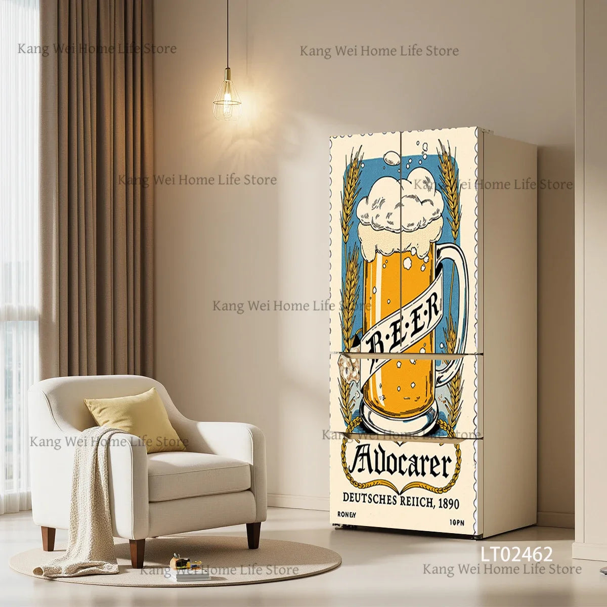 Retro Surface Decal Collection - fridge & door wraps - bold decor