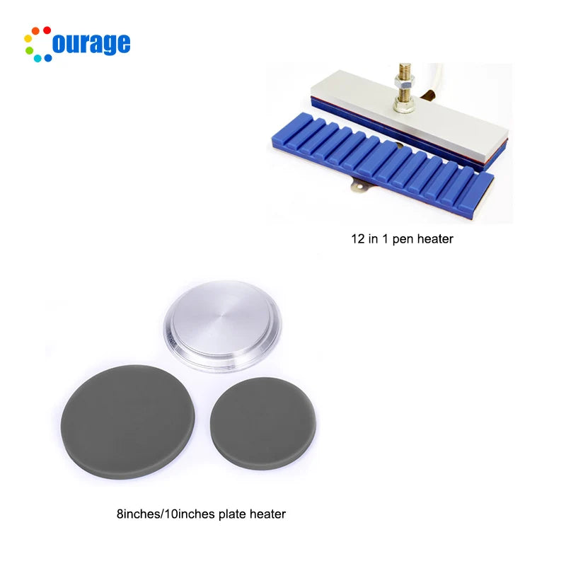 COURAGE HEAT PRESS MACHINE - 11-in-1 Sublimation Combo - Semi-Auto