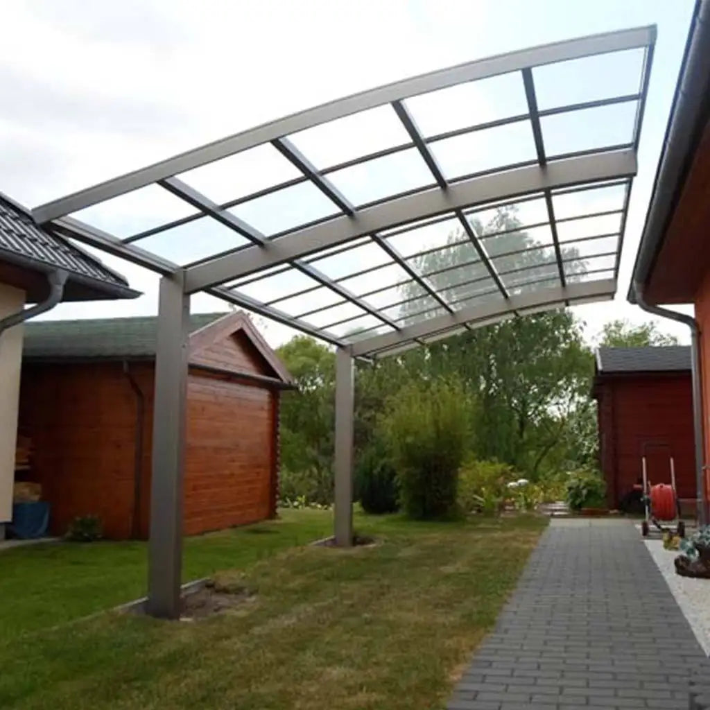 ALUMINUM CARPORT - Custom Size & Color, Acrylic Canopy - Outdoor Vehicle Cover