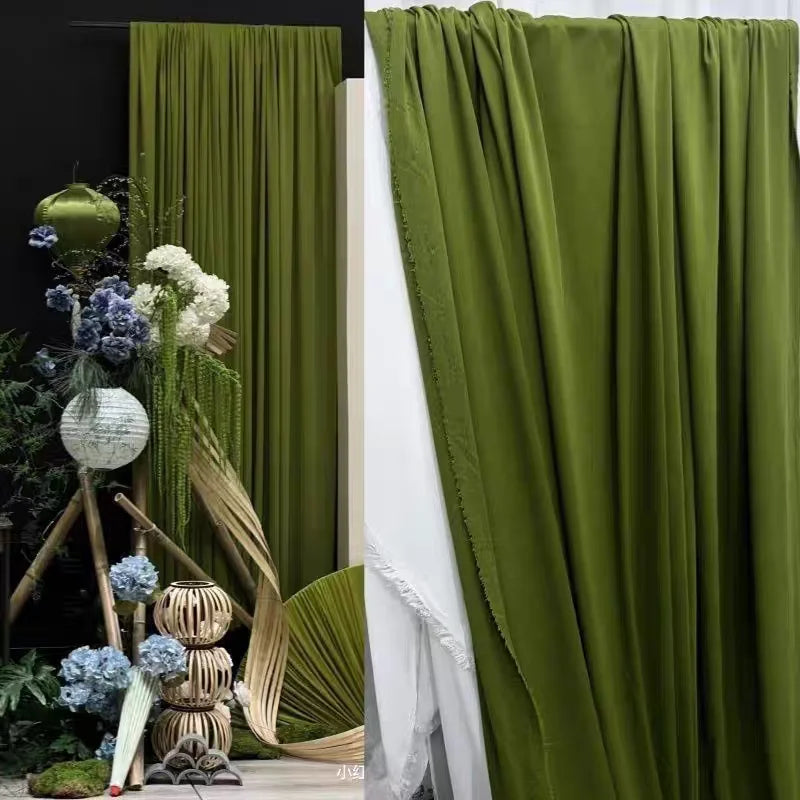 100D CHIFFON FABRIC BY THE METER - Soft Woven Sheer, 55 Colors - Make It Yours