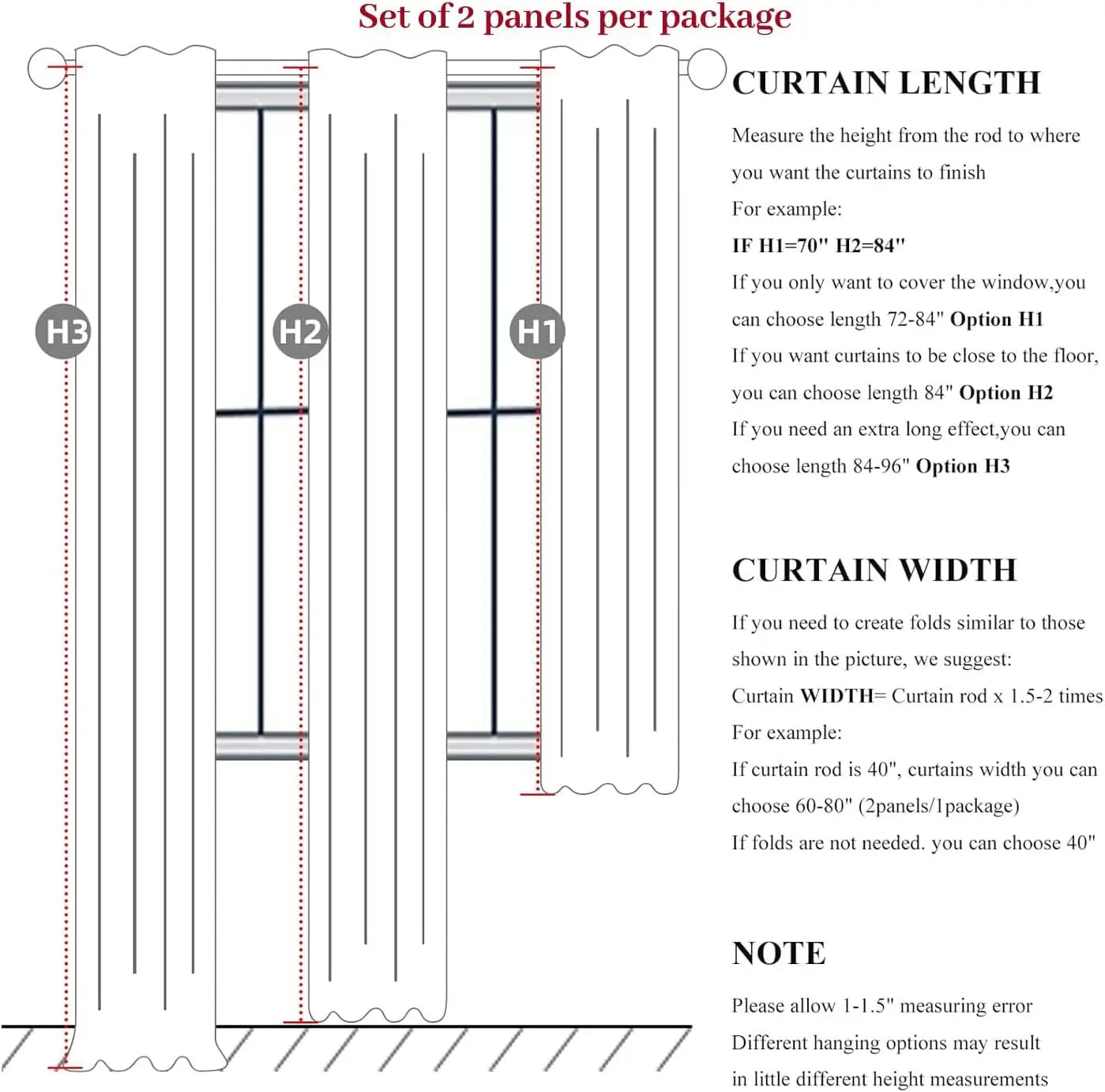 LINEN BLACKOUT CURTAINS - Full Light Block, Tab Top - Dark Quiet Rooms