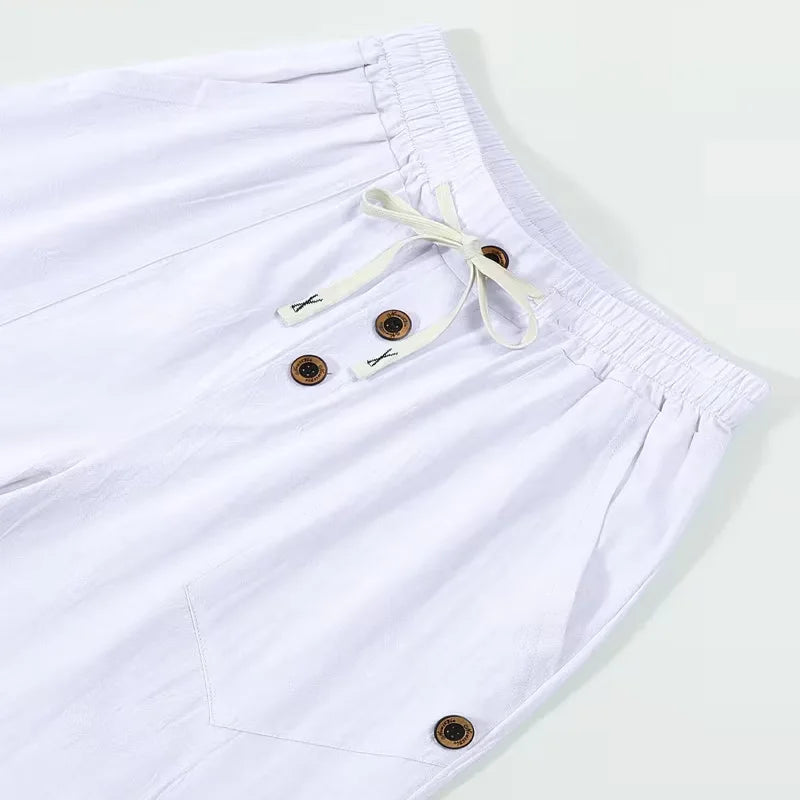 DRAWSTRING EASE - Men's Linen Pants - Breathe. Move. Repeat.