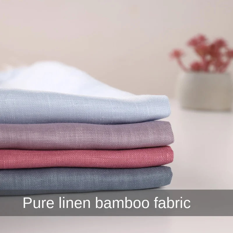 PURE LINEN FABRIC BY THE METER - 46 Colors, 140cm Wide - Soft Rooms