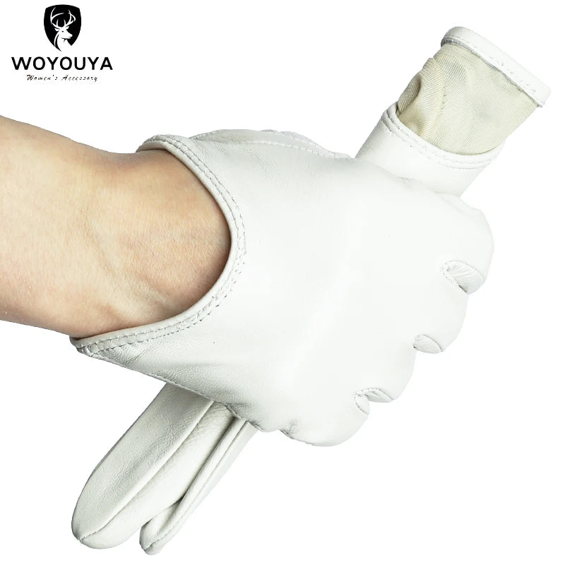 Colour Embrace - Women's Leather Gloves - Winter Charm