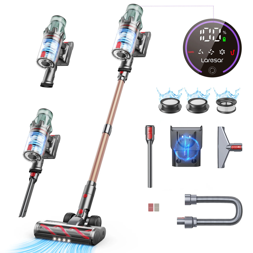 Laresar V7 PRO 600W 65000PA Cordless Vacuum Cleaner Handheld Home Appliance Aromatherapy Function Long Hose Sofa Suction 2026 NEW