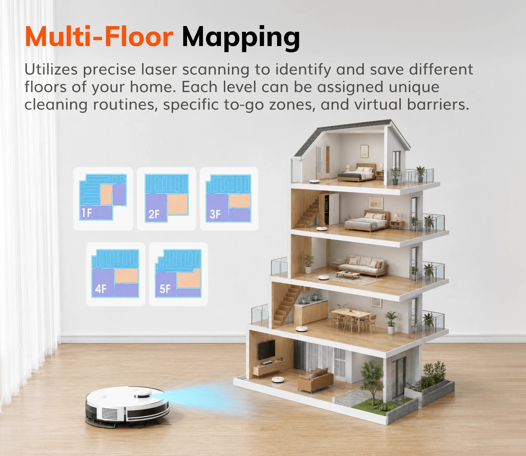 ILIFE A30 Pro Robot Vacuum Self-Emptying