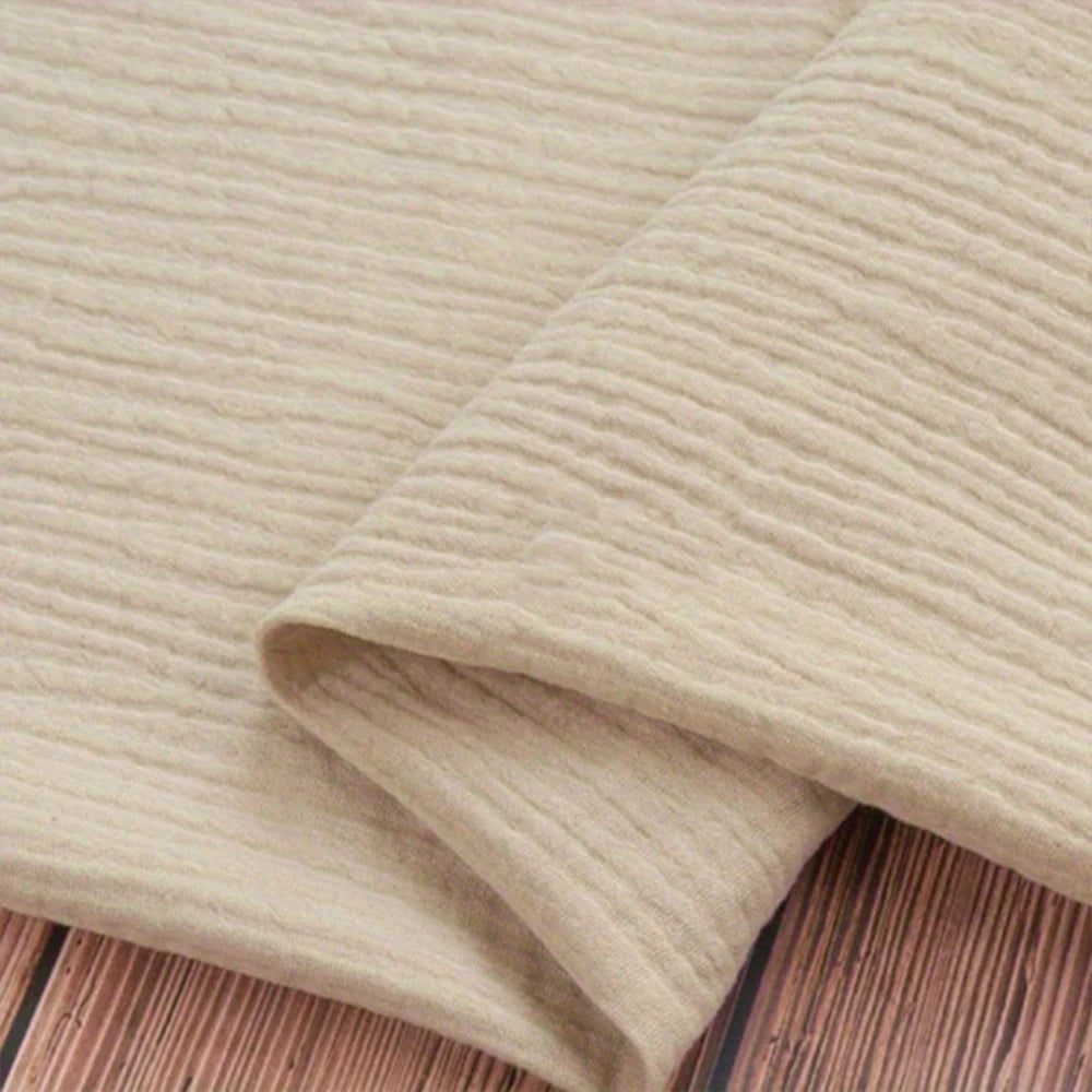 Wrinkle Double Layer Gauze Cotton Material Quilting Sewing Craft Fabric Table Runners Decor Cloth for Party Wedding Cheesecloth