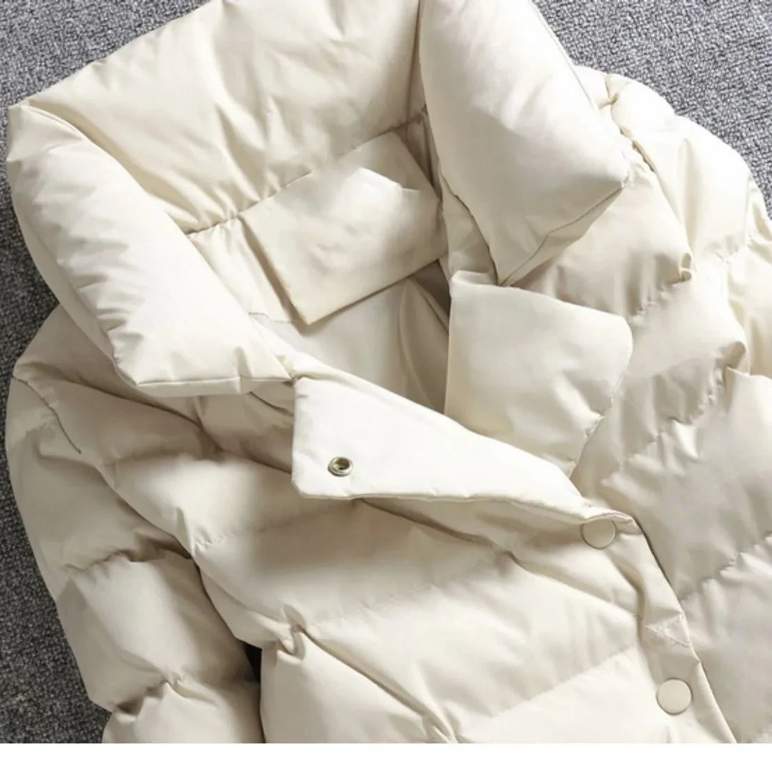Short Stand Collar Jacket – Slim Thick Winter Coat