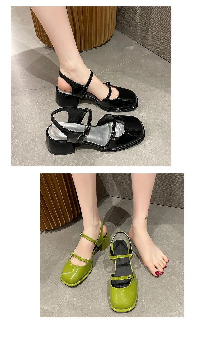 Summer new Mary Jane shoes Non-slip Outdoor beach flat Ladies Casual Hollow sandals Fashion versatile comfort Shoes Zapatos