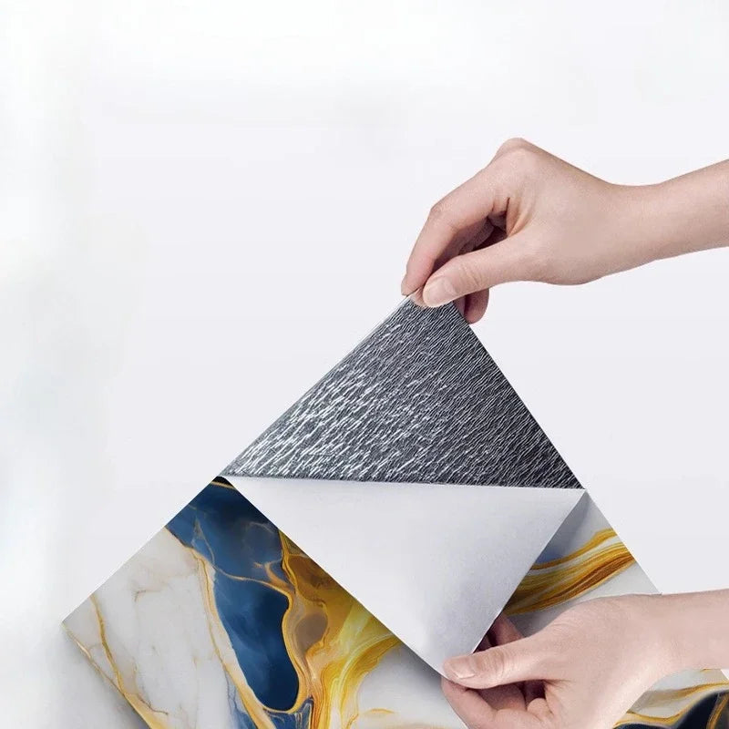MARBLE TILE STICKERS - 30x30cm PET - Self-Adhesive Wall Decor