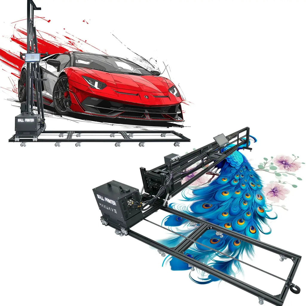 MAXWAVE WALL & FLOOR UV PRINTER - 2-in-1 Vertical - CMYK+W 7 Color