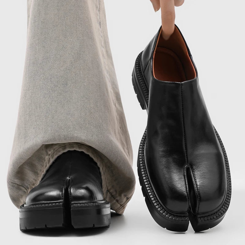 TABI SPLIT - Leather Split Toe Slip-On Shoes - The Shoe That Turns Heads