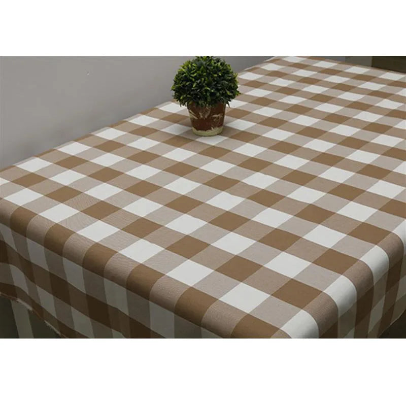 PLAID COTTON LINEN FABRIC - Yarn-Dyed Weave, 26 Colors - Warm Rooms