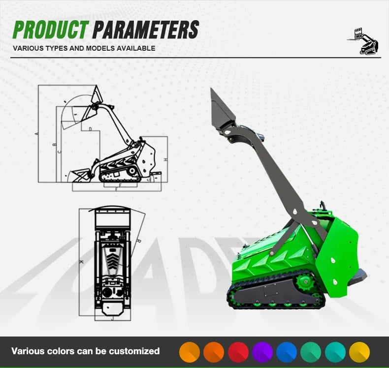 Mini Skid Steer Trencher - 0.35 m³ - 17.2 kW